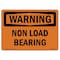 Signmission Safety Sign, OSHA WARNING, 5" Height, Non Load Bearing, Landscape OS-WS-D-57-L-12731 - alternate 1
